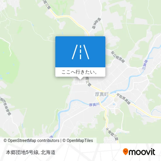 本郷団地5号線地図