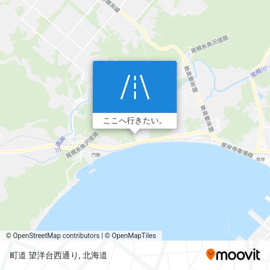 町道 望洋台西通り地図
