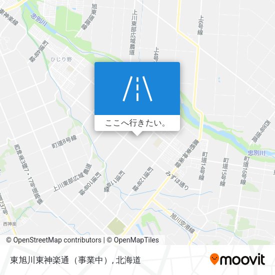 東旭川東神楽通（事業中）地図