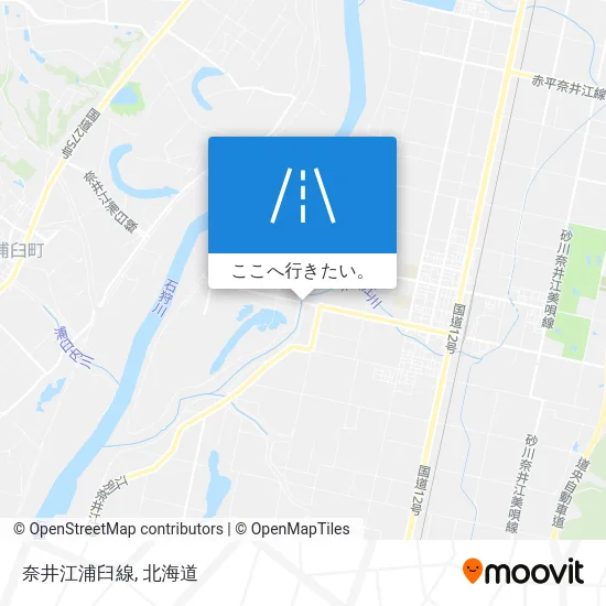 奈井江浦臼線地図