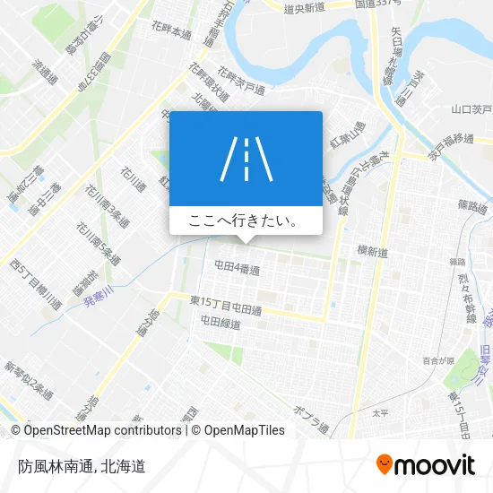 防風林南通地図