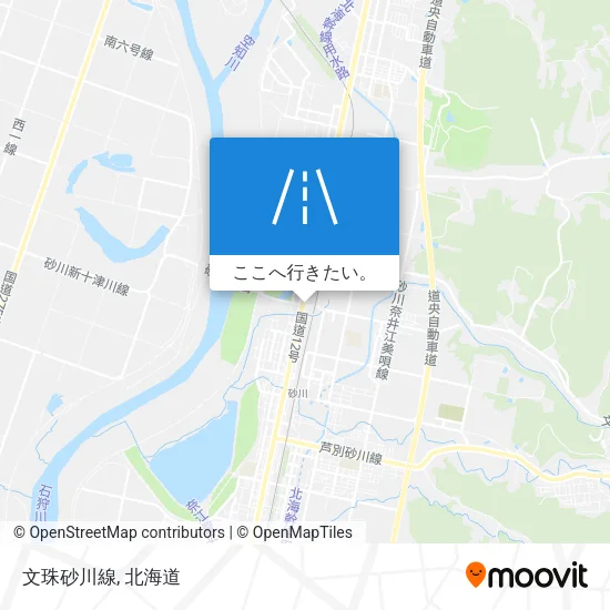 文珠砂川線地図