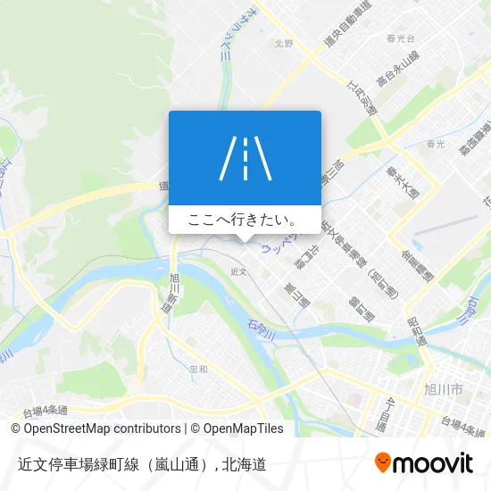 近文停車場緑町線（嵐山通）地図