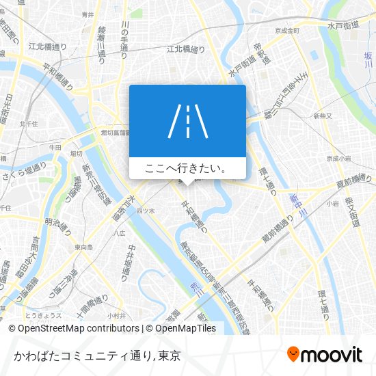 かわばたコミュニティ通り地図