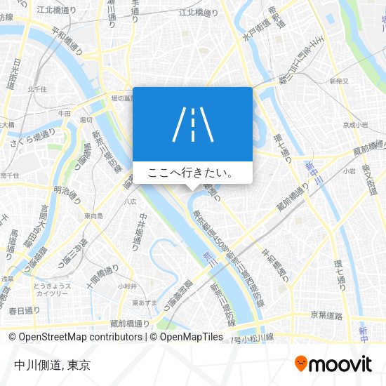中川側道地図