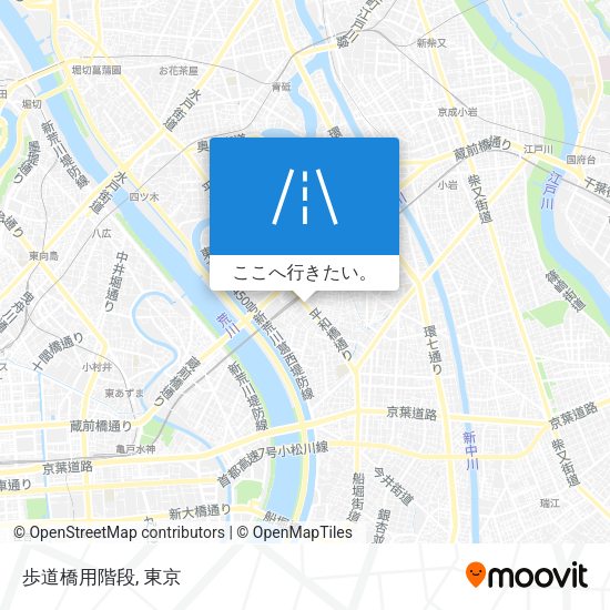 歩道橋用階段地図