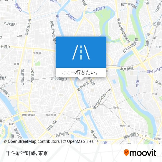 千住新宿町線地図