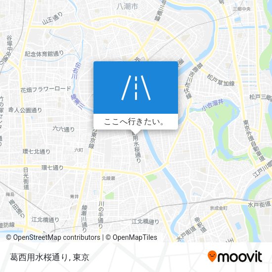 葛西用水桜通り地図
