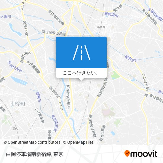 白岡停車場南新宿線地図