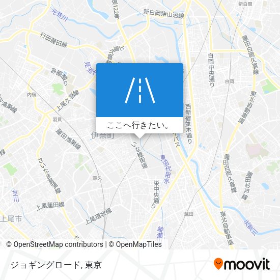 ジョギングロード地図