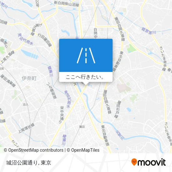 城沼公園通り地図