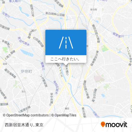 西新宿並木通り地図