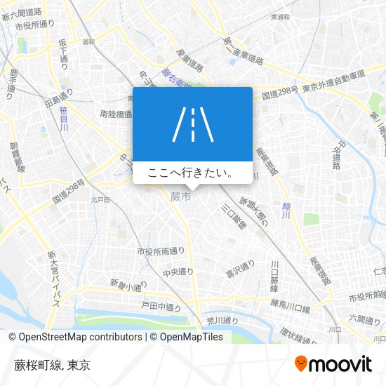 蕨桜町線地図