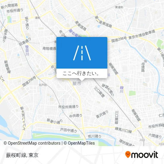蕨桜町線地図