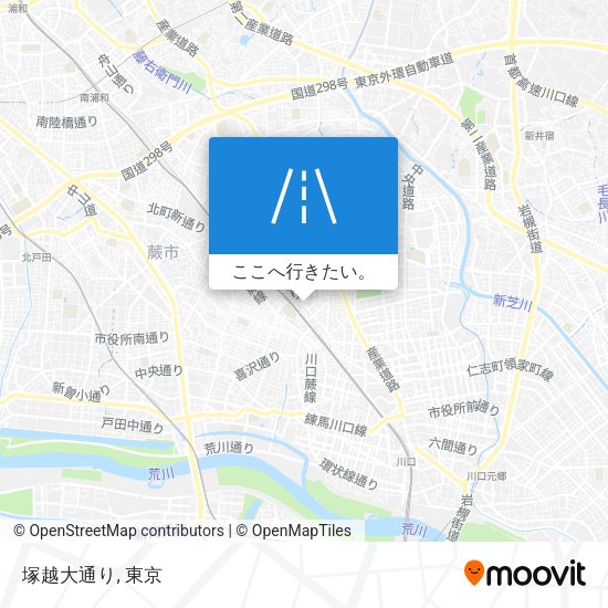 塚越大通り地図