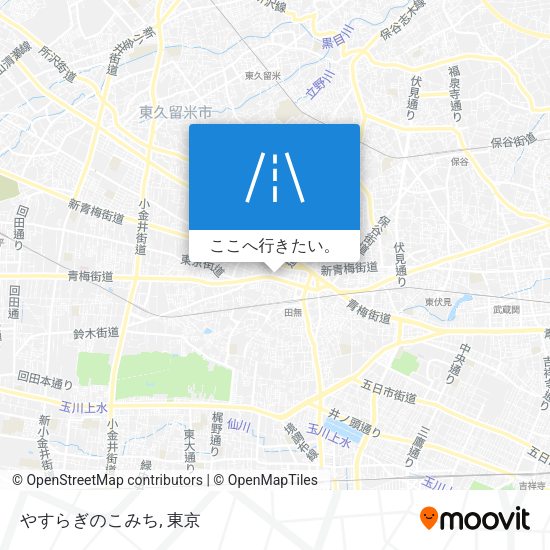 やすらぎのこみち地図