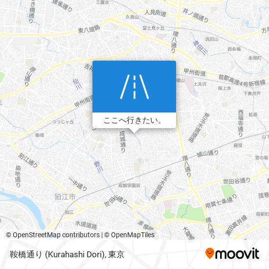 鞍橋通り (Kurahashi Dori)地図