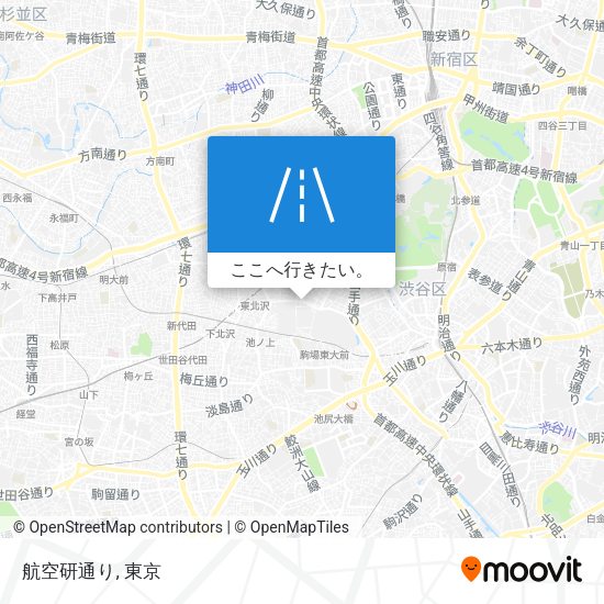 航空研通り地図