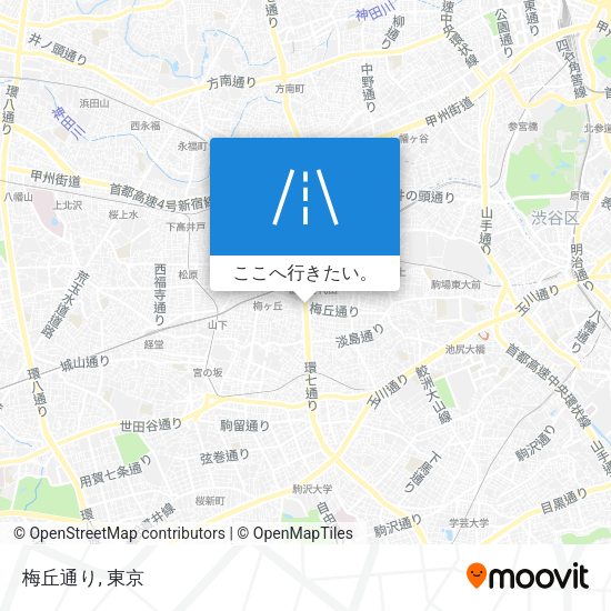 梅丘通り地図