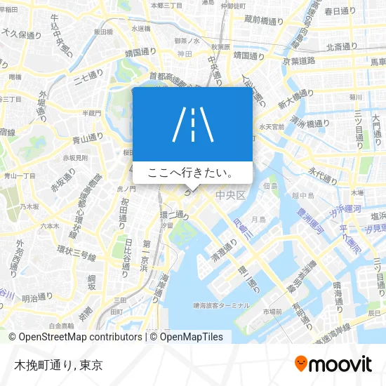 木挽町通り地図