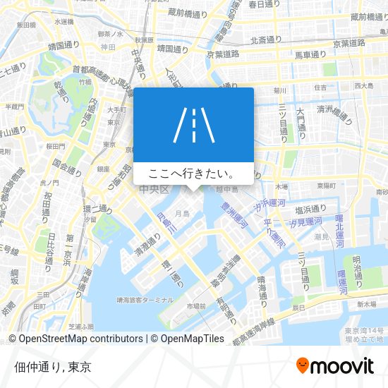 佃仲通り地図