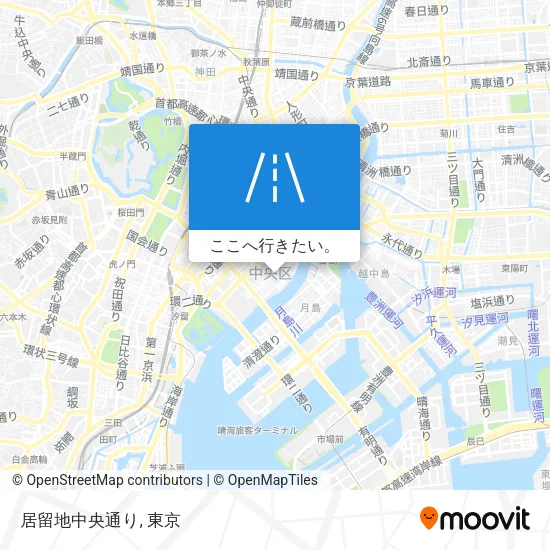居留地中央通り地図