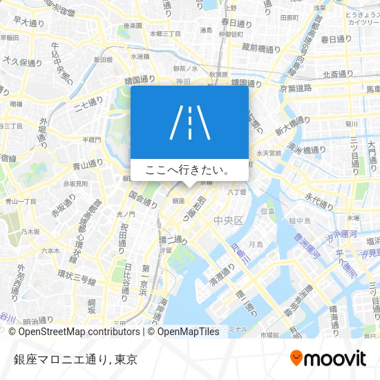 銀座マロニエ通り地図