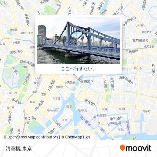清洲橋地図
