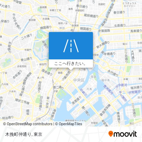木挽町仲通り地図