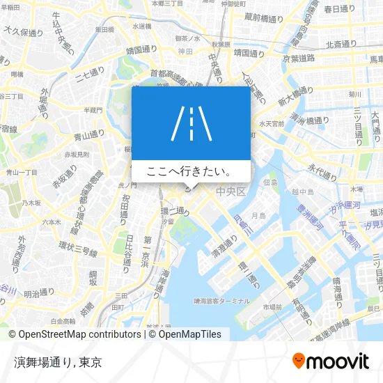 演舞場通り地図