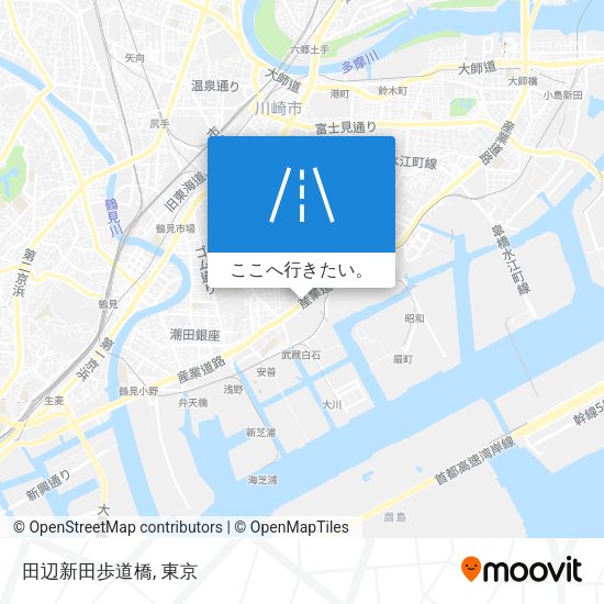 田辺新田歩道橋地図