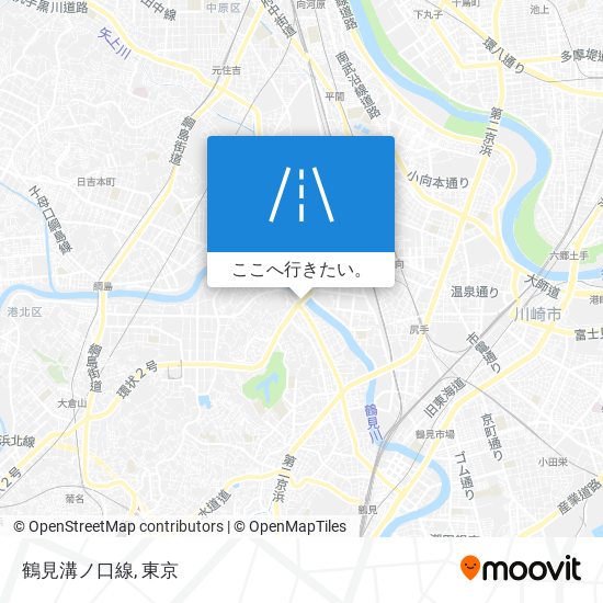 鶴見溝ノ口線地図