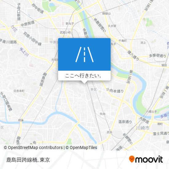 鹿島田跨線橋地図
