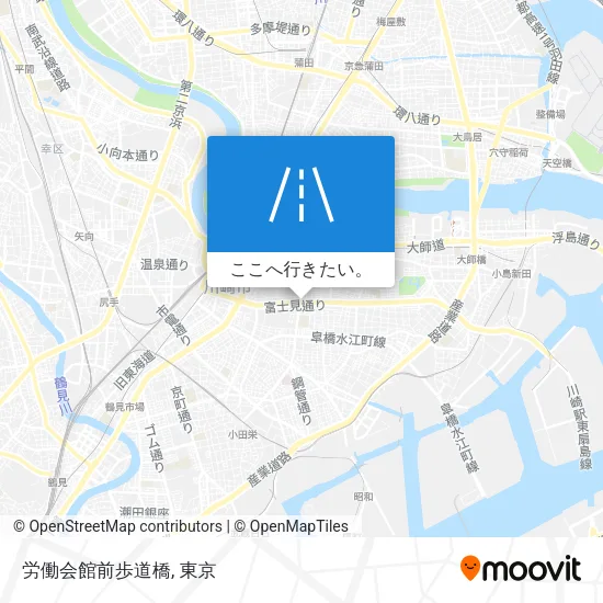 労働会館前歩道橋地図