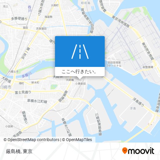 厳島橋地図