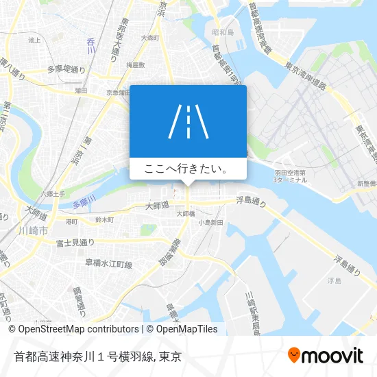 首都高速神奈川１号横羽線地図