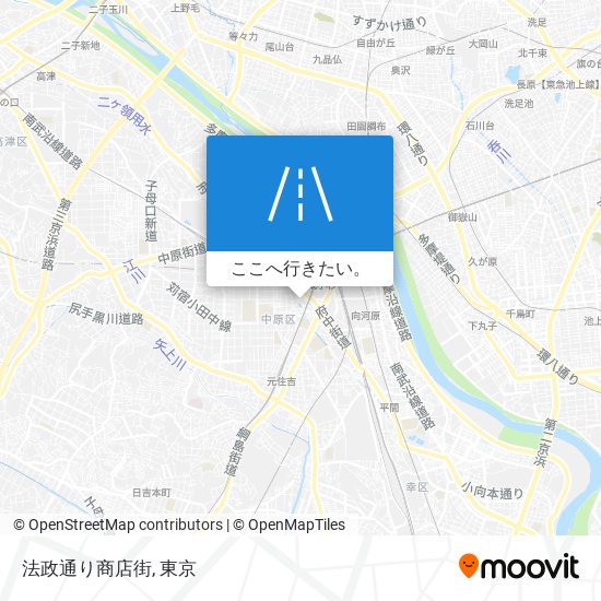 法政通り商店街地図