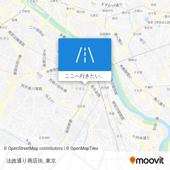 法政通り商店街地図