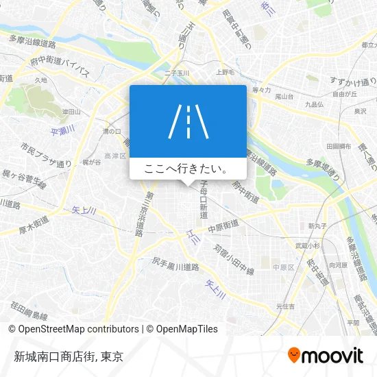 新城南口商店街地図