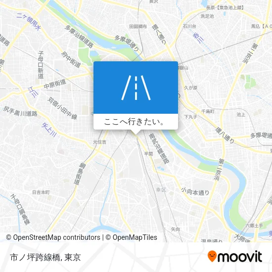 市ノ坪跨線橋地図