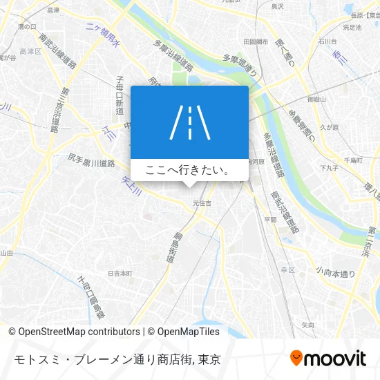 モトスミ・ブレーメン通り商店街地図