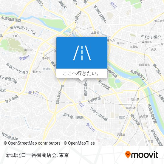 新城北口一番街商店会地図