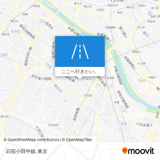 苅宿小田中線地図