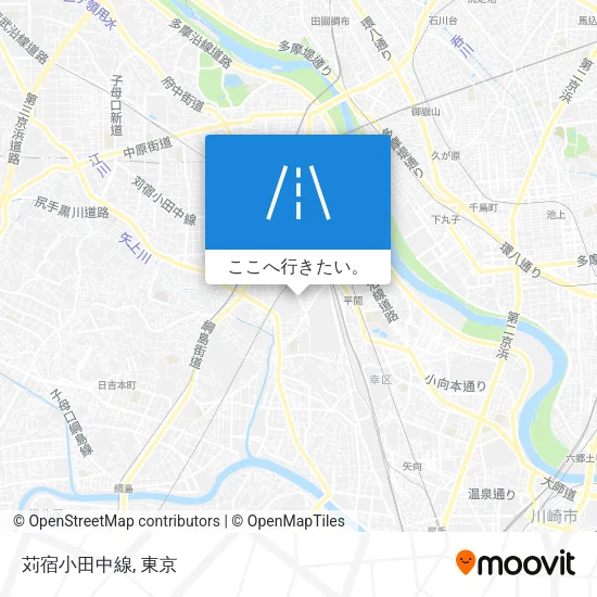 苅宿小田中線地図