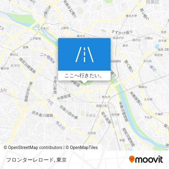フロンターレロード地図