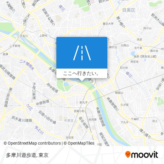多摩川遊歩道地図