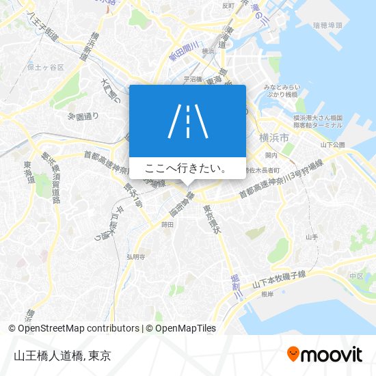 山王橋人道橋地図