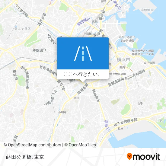 蒔田公園橋地図