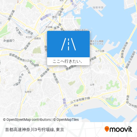 首都高速神奈川3号狩場線地図