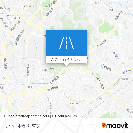 しいの木通り地図